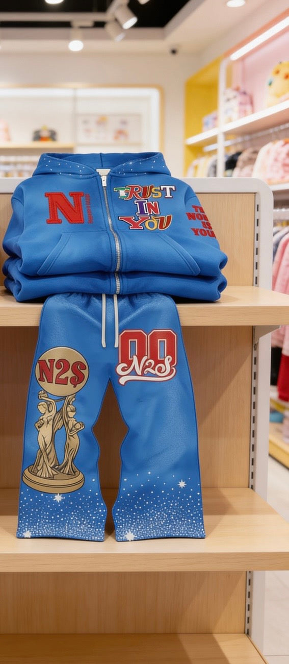 The world is yours Special Edition Jumpsuit (blue)
