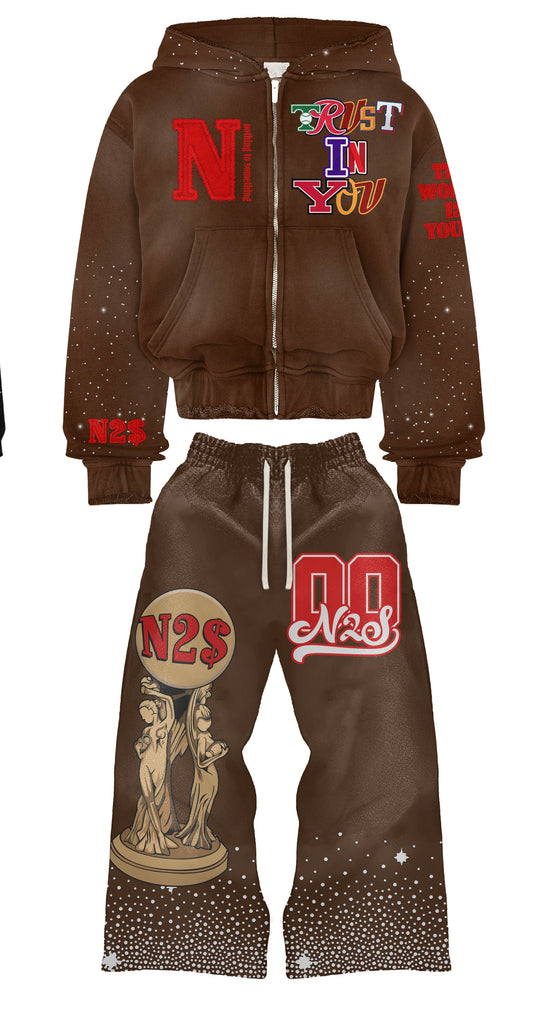 The world is yours Special Edition Jumpsuit (brown)