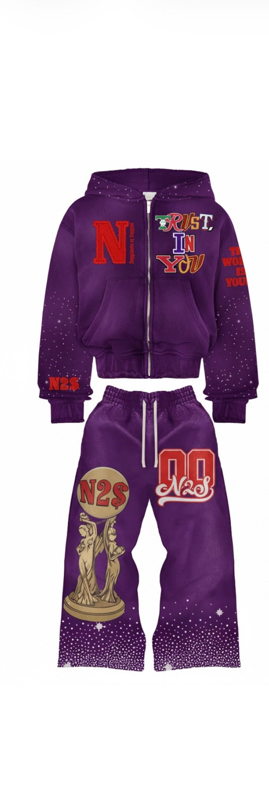 The world is yours Special Edition Jumpsuit (purple)