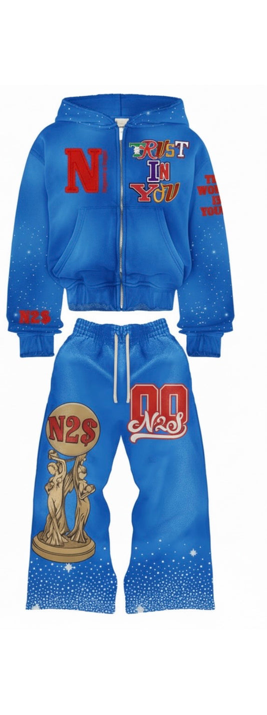 The world is yours Special Edition Jumpsuit (blue)