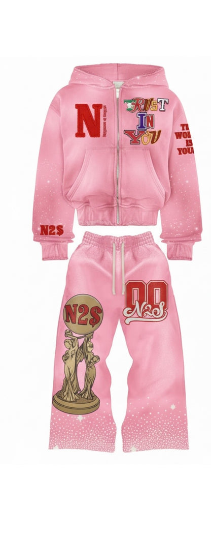 The world is yours Special Edition Jumpsuit (pink)